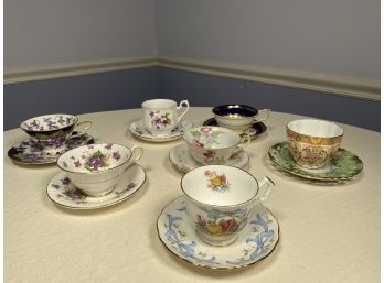 Vintage Collection Of 7 Teacups/Saucers Plus More