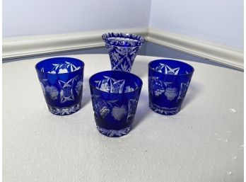 Vintage Blue Glassware