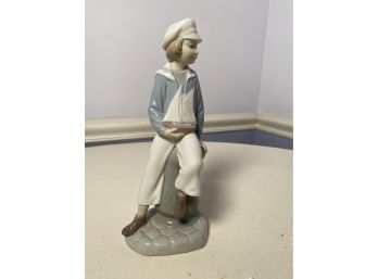 Lladro 'Boy With Yacht' Figurine- Retired