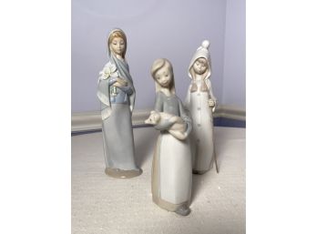 Trio Of Vintage Lladro Figurines