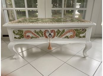 Vintage Green Tile Mosaic Coffee Table