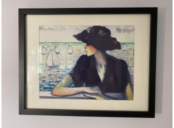 'Le Soir By Jean-Pierre Cassigneul '- Framed Print