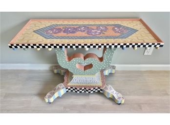 Faux Mackenzie Childs Console Table