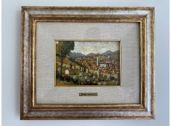 Renzo Paoletti Oil Painting Signed By Artist