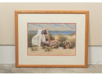 Tom Mielko (American, 20th-21st Century) Signed, Numbered Beach Print