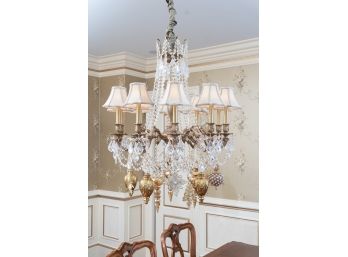 Grand Crystal Shonbeck Chandelier, Original Retail $2,500