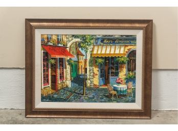 Anatoly Metlan (Ukraine, B. 1964) French Bistro Painting, $450