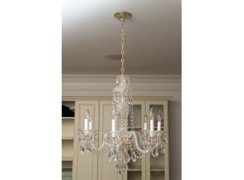 Six Light Crystal Chandelier, Original Retail $2000