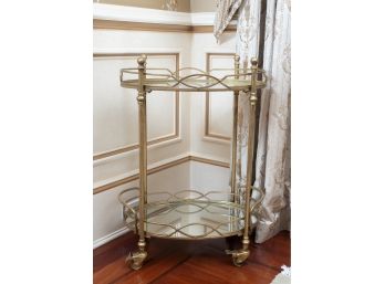 Gilt Bar Cart, Original Retail $650