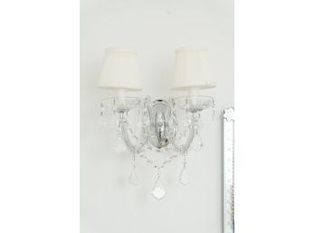 Hanging Crystal Sconce Light, Original Retail $600