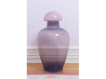 Lavender Decorative Glass Urn