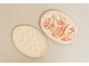 Pair Of Hors D'oeuvres Platters