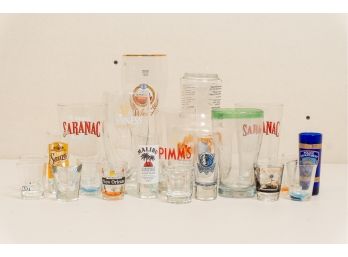 Collection Of Pint & Shot Glasses