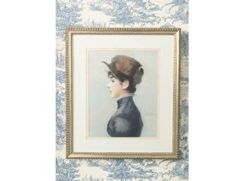 Framed Work Of A Victorian Woman, Original Retail $650