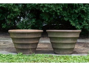 Stately Terracotta Planters, Original Retail $400