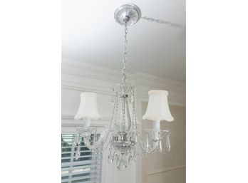 Three Light Crystal Chandelier, Original Retail $400