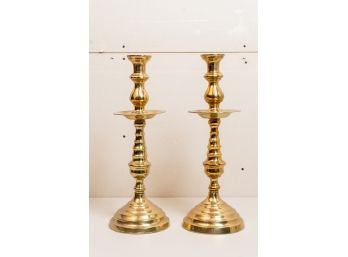 Pair Of Brass Candlesticks