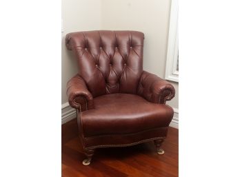 Tufted Leather Armchair, $750