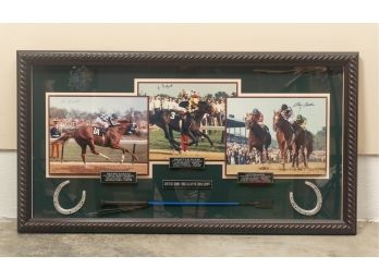 'Kentucky Derby First Leg Of The Triple Crown' Framed Memorabilia Shadowbox, Original Retail $2,500