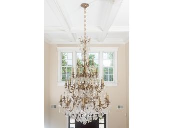 Stunning Four Tier Crystal Chandelier, Original Retail $10,000