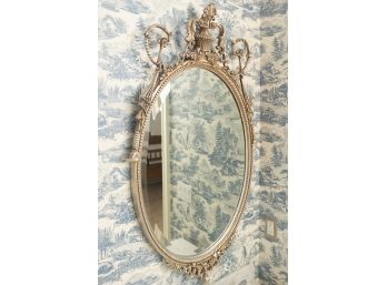 Gilt Framed Oval Mirror (1 Of 2), Original Retail $750