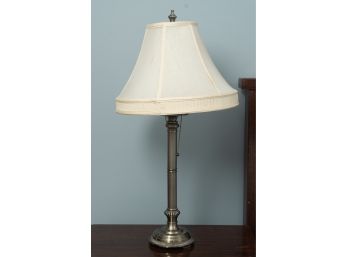 Nickel Finish Column Lamp