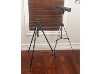 Pair Of Tripods With Telescope, Original Retail $2,500