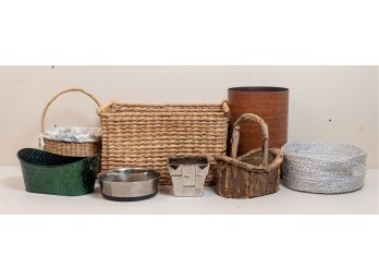 Collection Of Baskets & More