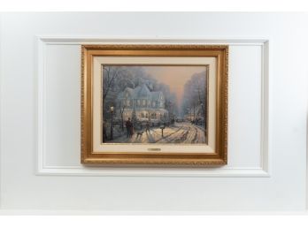 Thomas Kinkade Limited Edition Reproduction 'A Holiday Gathering', Original Retail $1,500