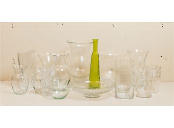 Extensive Collection Of Glass Vases