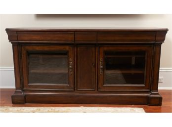 Glass Door Media Cabinet, $1,250