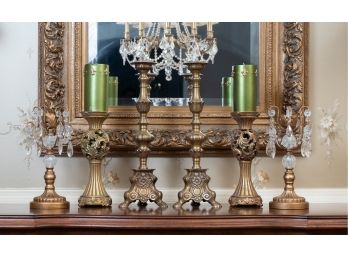 Three Pairs Of Candlesticks, Original Retail $450