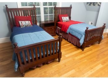 Pair Of Twin Bedframes, Original Retail $800