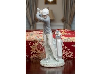 Lladro Porcelain Golfer Figurine