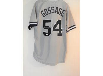 Signed  NY Yankees HOFer Goose Gossage Baseball Jersey With COA