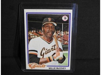 1978 Topps HOFer Willie McCovey Baseball Card