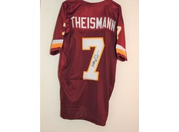 Signed Washington Redskins Superstar QB Joe Theisman Football Jersey With COA