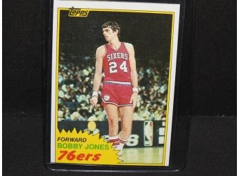 1981 Topps Sixers Superstar Bobby Jones Basketball Card