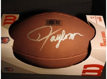 NY Giants Lawrence Taylor Signed Football