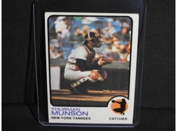 1973 Topps NY Yankees Star Thurman Munson Baseball Card