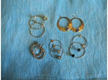 Jewelry - A Bundle Of Hoops