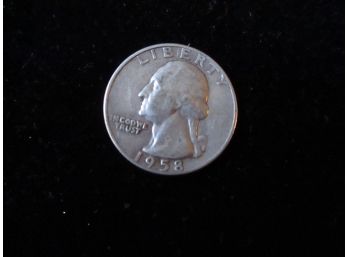 U.S. 1958 D Washington Silver Quarter