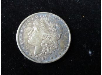 U.S. 1891 P Morgan Silver Dollar