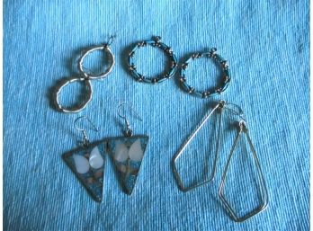 Jewelry - Four Pairs Of Unique Earrings