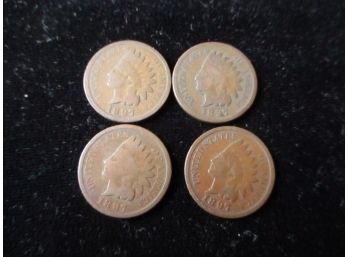 4 U.S. 1897 Indian Head Pennies