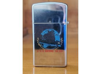 Vintage Zippo USS Oxford AG 159 US Navy Research Ship Cigarette Lighter