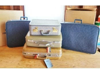 Vintage Travel Suitcases - Samsonite, American Tourister & Voyager Hard Side & More - All With KEYS!