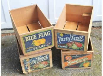 Vintage Wooden Fruit Crate With Stadelmans Lot #2