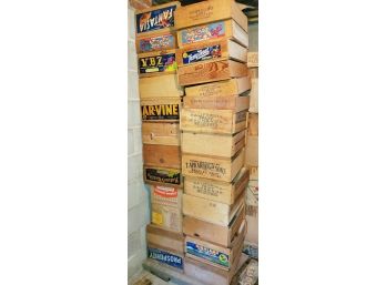 Vintage Wood Food / Produce Crates - Lot #13