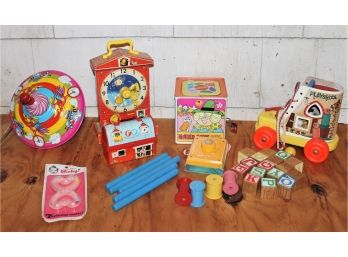 Vintage Mattel, Rare Fisher Price With Lunchbox, Playskool Classic Toys Lot